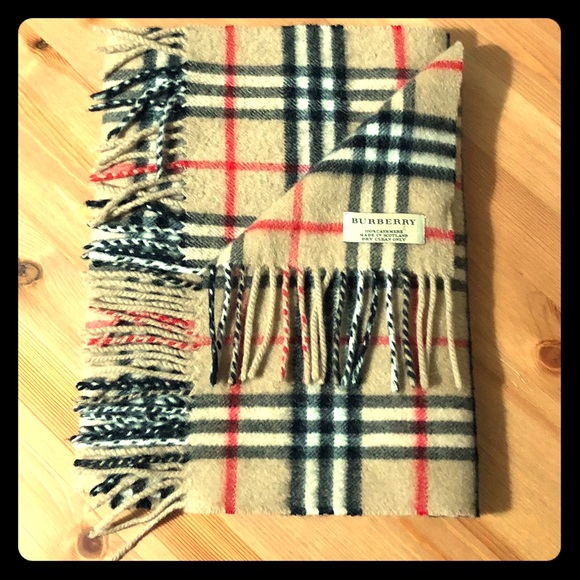 burberry vintage check cashmere scarf